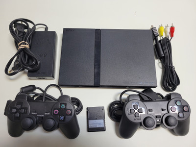 Sony Playstation 2 PS2 Console Bundle 2 Wireless Controllers (Used) E 