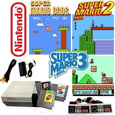 Nintendo NES 1985 Game Console System with Super Mario Bros. 1, 2 & 3 Bundle (Refurbished: Good)