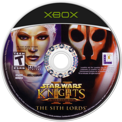 Star Wars Knights of Old Republic 2 - Xbox