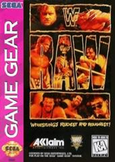 WWF Raw - Game Gear CO Cartridge Only