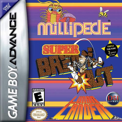 Millipede / Super Breakout / Lunar Lander - GBA