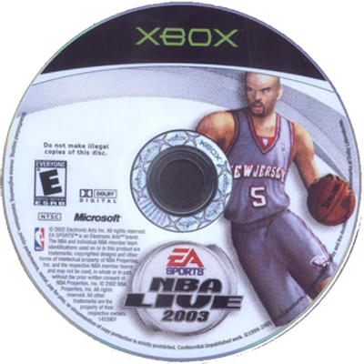 NBA Live 2003 - Xbox