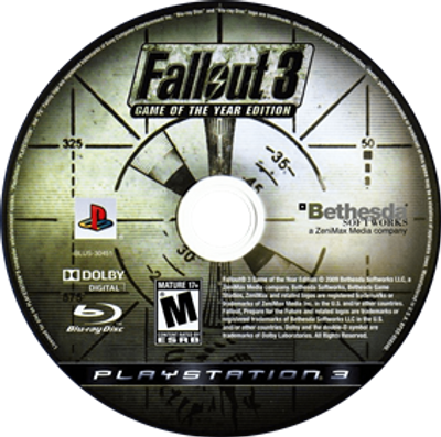 Fallout 3 Game of the Year - PlayStation 3