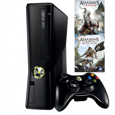 uitrusting Politieagent Activeren Used Microsoft Xbox 360 4gb Console Assassin Creed III and Black Flag IV  Bundle - Gamerz Haven