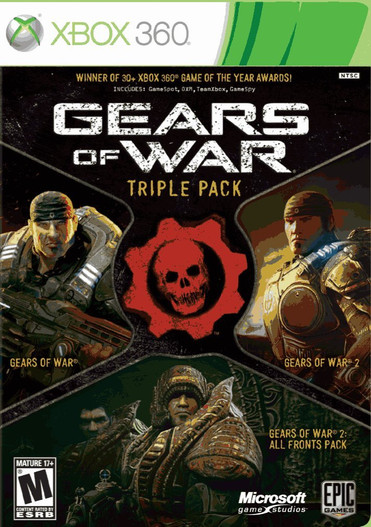 Gears of War Triple Pack (1, 2, 2 All Fronts Pack) - Xbox 360