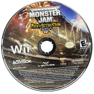 Monster Jam Path of Destruction - Nintendo Wii
