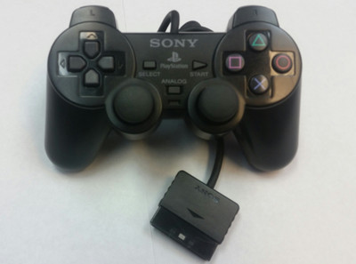 Sony Playstation 2 PS2 Black Original Genuine Controller (Used)