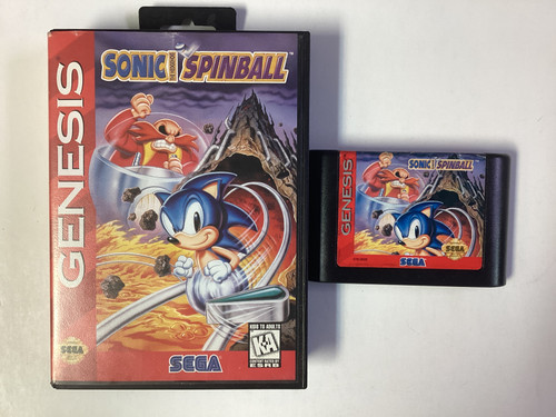 Sonic Spinball- Sega Genesis Boxed