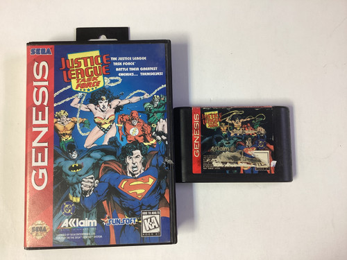 Justice League Task Force- Sega Genesis Boxed