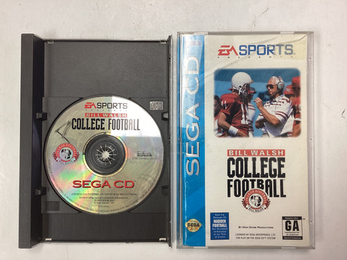 Bill Walsh College Football- Sega CD Long Box