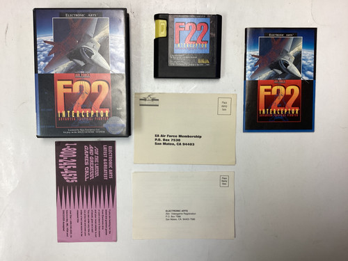 F 22 Interceptor- Sega Genesis Boxed