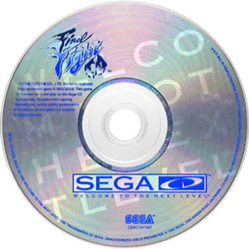Final Fight CD- Sega CD Disc Only Final Fight CD- Sega CD Disc Only