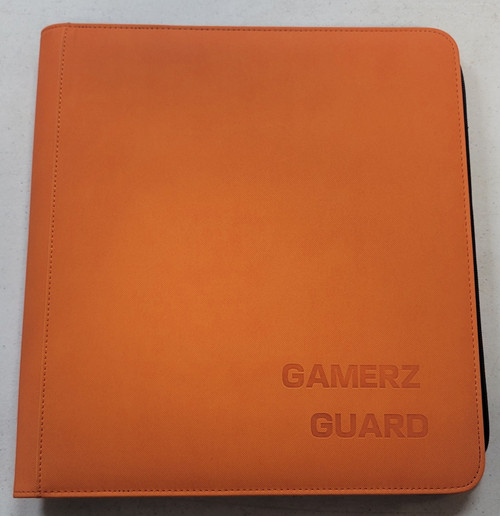 Orange 12 Pocket Zipper Binder