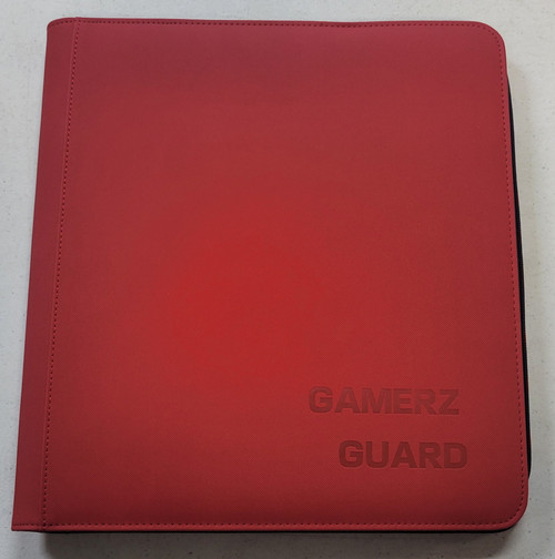 Dark Red 12 Pocket Zipper Binder