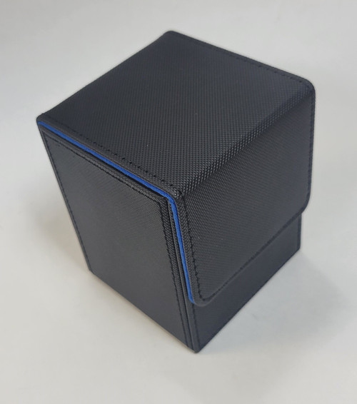 Black Blue Top Flip Deck Box