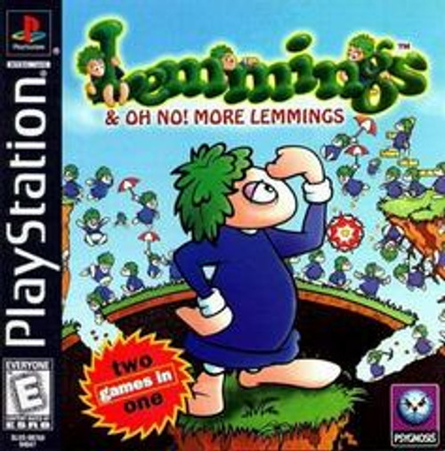 Lemmings & Oh No! More Lemmings(Disc Only) - Playstation PS1 (Used)
