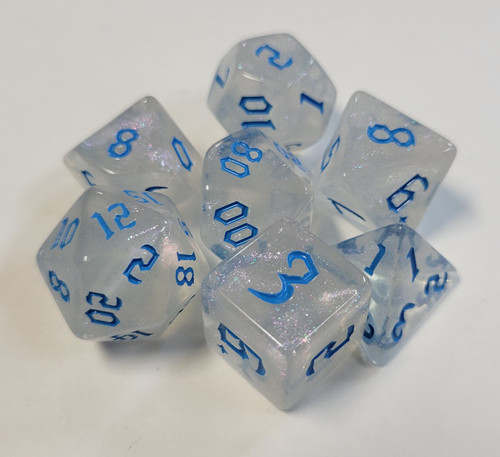 Stardust Relic Blue 7 Piece Acrylic Dice Set
