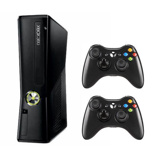 Pre-Owned Microsoft Xbox 360 250gb Console (Refurbished: Good) with 2 Brand New Controller