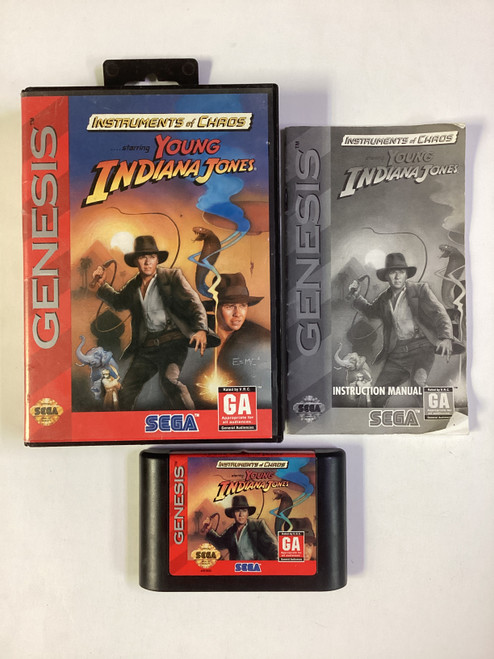 Intruments of Chaos Young Indiana Jones- Sega Genesis Boxed