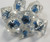 Clear Frozen Undead Resin 7 Dice Set