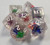 Colorful Spider Critters Resin 7 Dice Set