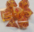 Draconic Amber Resin 7 Dice Set