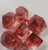 Bleeding Crystal Resin 7 Dice Set Bleeding Crystal Resin 7 Dice Set