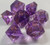 Smokey Amethyst Resin 7 Dice Set