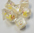 Yellow Christmas Duck Critters Resin 7 Dice Set