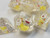 Yellow Christmas Duck Critters Resin 7 Dice Set
