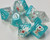 White Christmas Duck Critters Resin 7 Dice Set