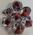 Scarlet Skulls Resin 7 Dice Set