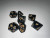 Black Marble Acrylic 7 Dice Set