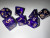 Purple Marble Acrylic 7 Dice Set