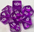 Translucent Purple Acrylic 7 Dice Set