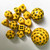 All-In-One Yellow 15 Piece Acrylic Dice Set D3-D100