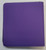 Purple 12 Pocket PU Leather Zipper Binder
