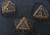 Rustic Shadow Crypt Metal 7 Dice Set