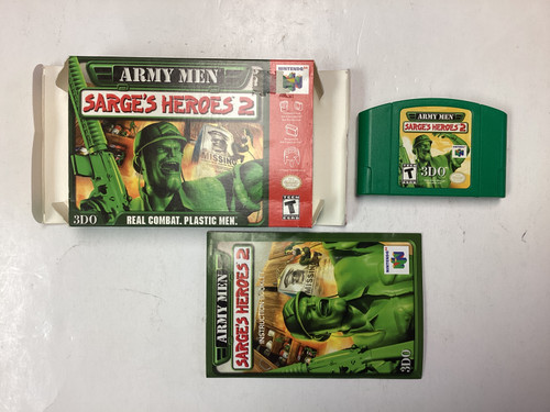 Army Men Sarge's Heroes 2- Nintendo 64 N64 Boxed - Gamerz Haven