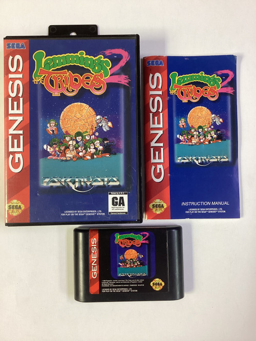 Lemmings 2 - The Tribes - Sega Megadrive - Version COMPLÈTE (boîte, Notice) - Bon état