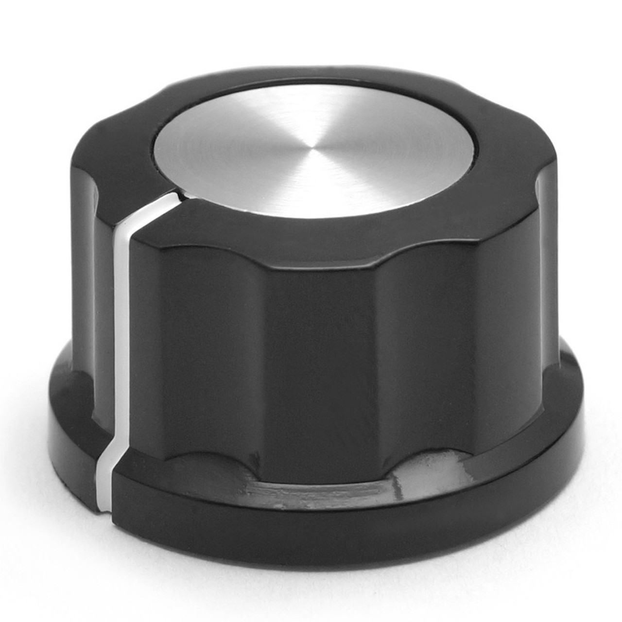 Large Boss style, Aluminum Center, Black Set-Screw