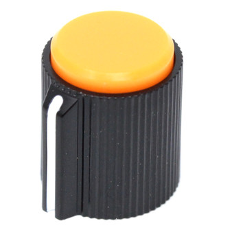 Knurled, Colored Cap, Orange, Set-screw