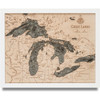 Great Lakes - Small - White Frame