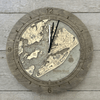 Nautical Wood Maps Hilton Head Tide & Time Clock