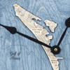 Anna Maria Nautical Topographic Wood Clock - Customizable