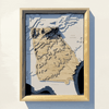 Georgia 3D Topographic Wood Map