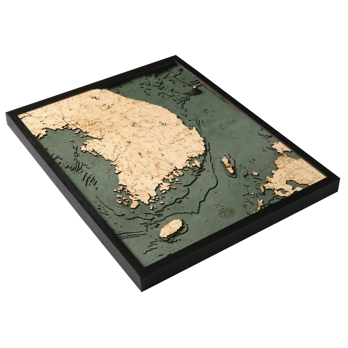 Home & Living Kitchen & Dining Trays & Platters Korea Map Serving Tray