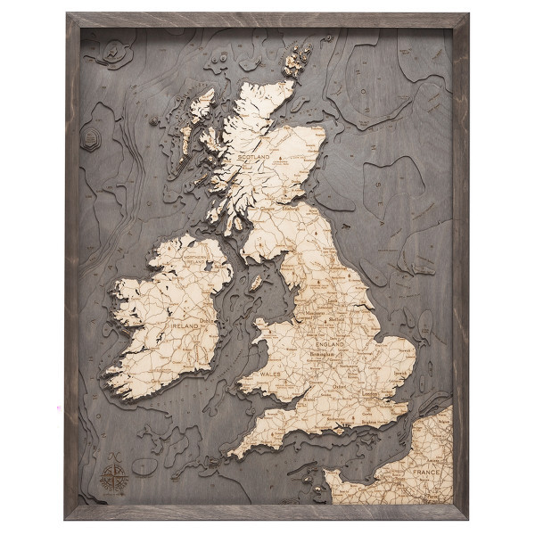 vintage map poster uk