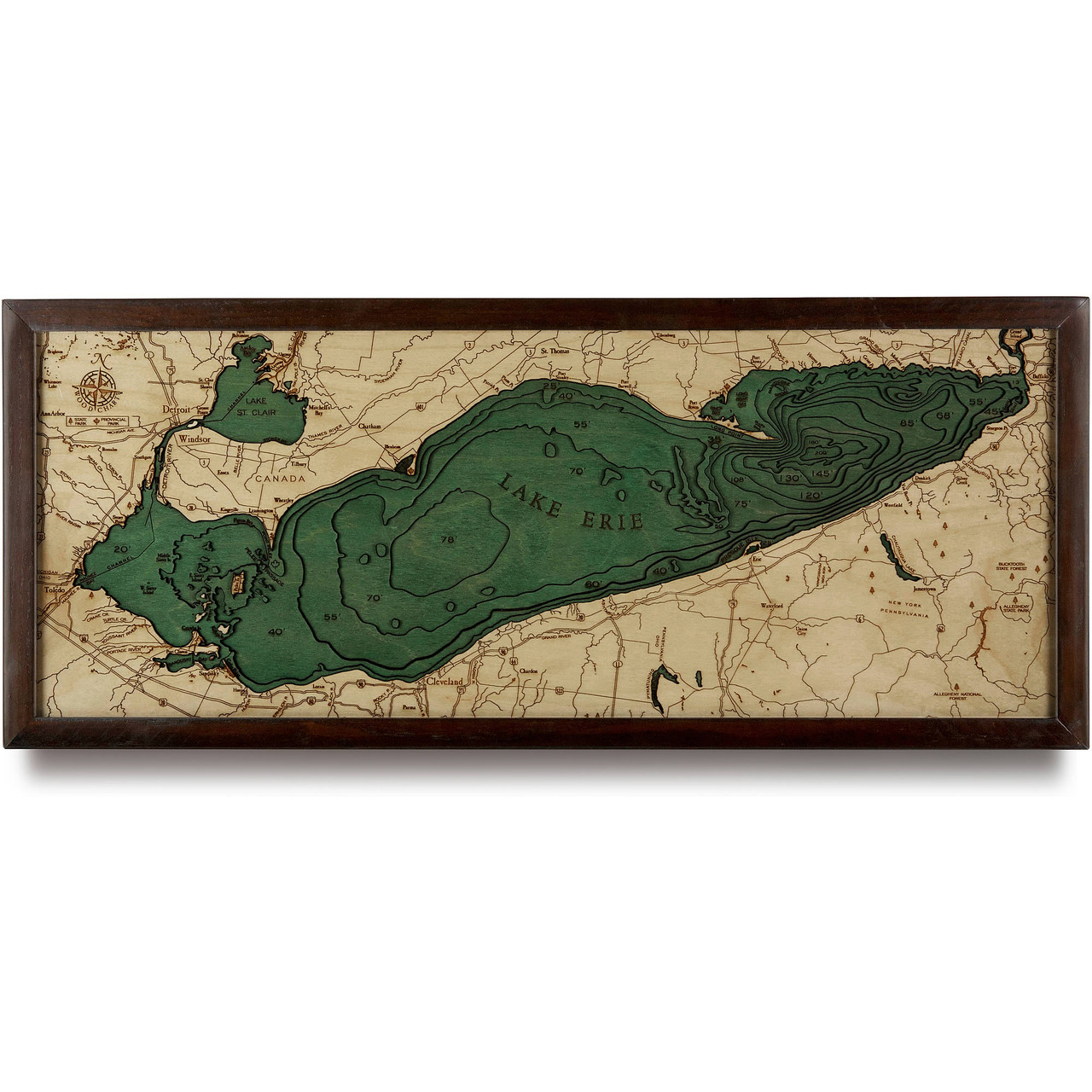 Elevation Map Allegheny Passage Mileage Chart Lake Erie
