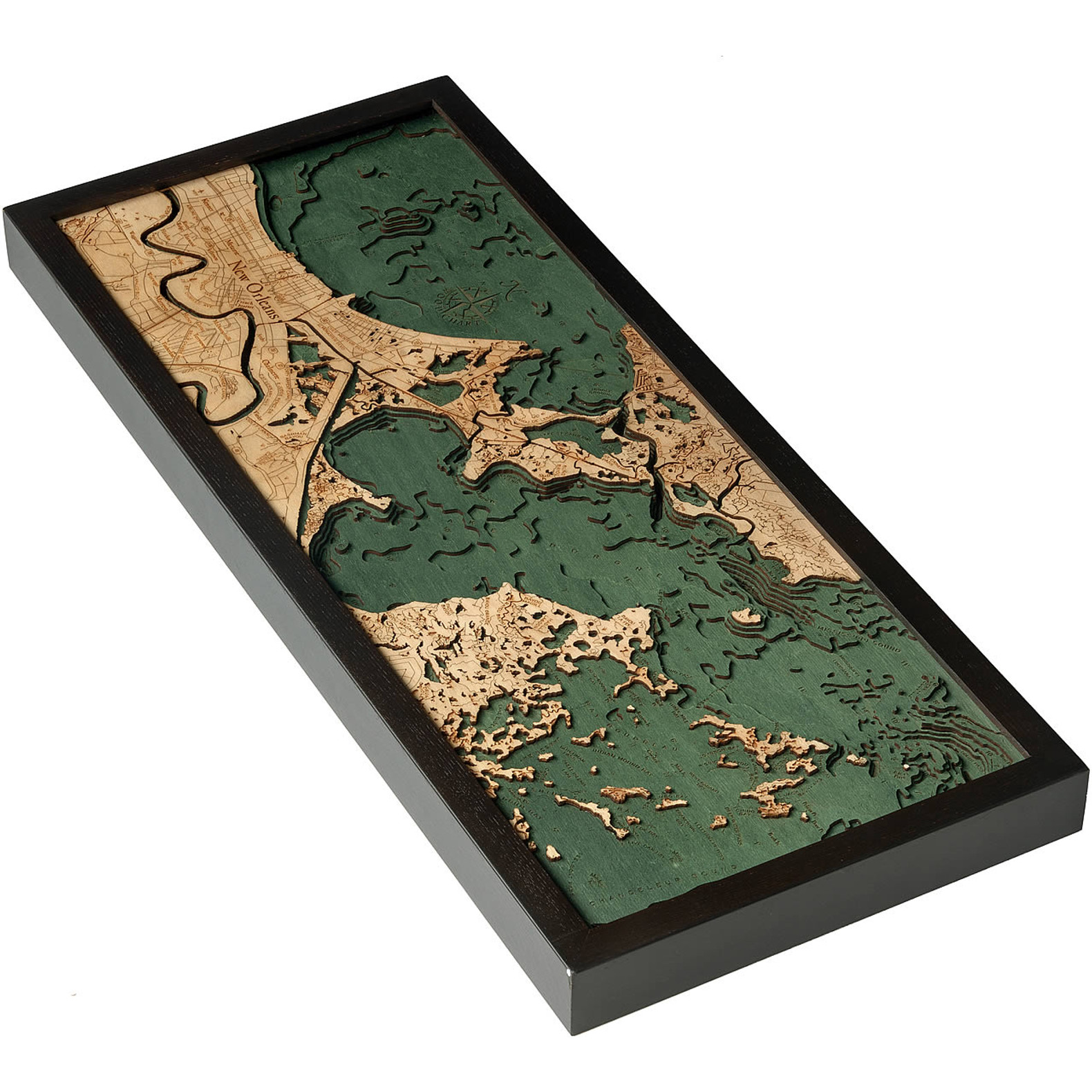 Louisiana State Wood Map — Meridian Maps